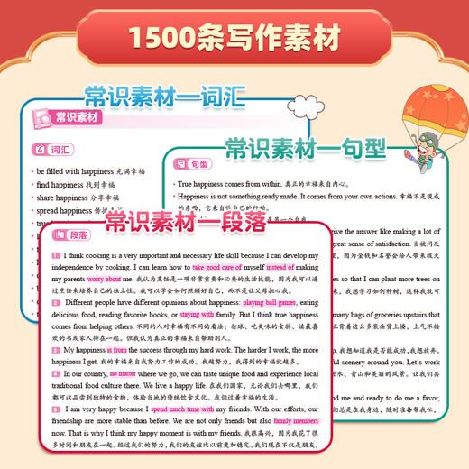 2026版《60天搞定·中考英语作文模板》360个英语作文模版，1500条写作素材 名师写作指导 商品图2