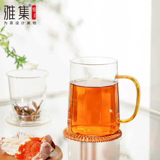 雅集玻璃杯筑茗杯550ml（光面款-琥珀把） 商品图2