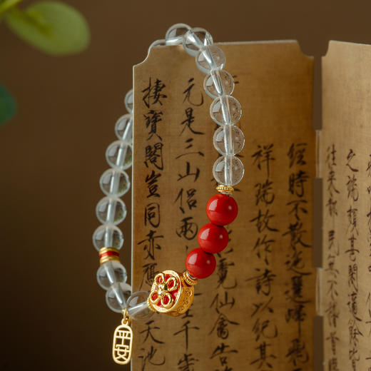 【来自寺庙的礼物】蛇年接好运时来运转·白水晶手串【女款】 商品图2