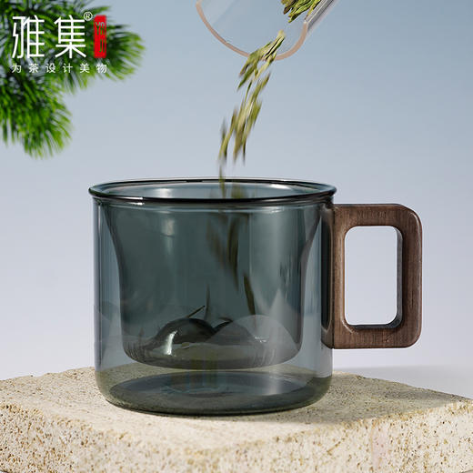 雅集玻璃杯青山杯550ml（烟灰） 商品图6