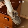 ZHR则则加绒保暖博肯鞋可爱风雪地靴女2024冬季百搭一脚蹬乐福鞋 商品缩略图2