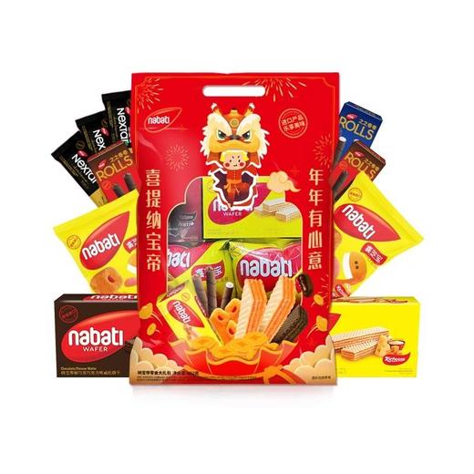 纳宝帝 威化饼干零食大礼包 652g/袋 商品图0