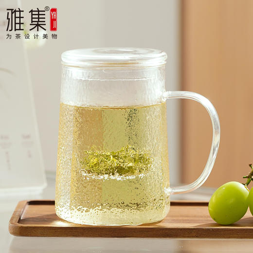 雅集玻璃杯锤纹筑茗杯550ml 商品图9