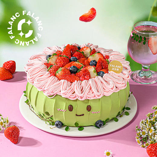 开心莓莓草莓芝士乳酸菌生日蛋糕 | FALANC CAKE 商品图5