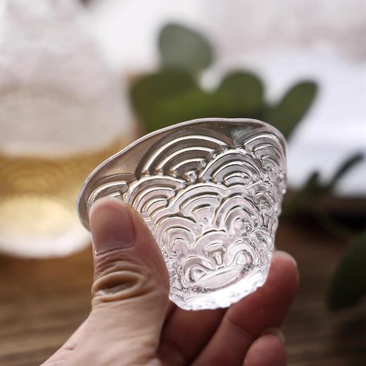 祁县自健日式玻璃黄酒杯温酒器烫酒壶锤纹清酒壶杯子家用礼盒套装 商品图1
