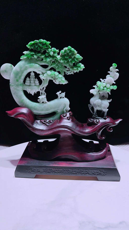 620802翡翠摆件【一路发财】 商品图4
