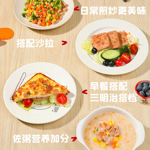 【买3免1】【新品上市】英氏忆小口森林慢养黑猪午餐肉 商品图8