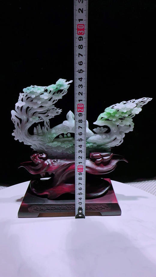 620800翡翠摆件【鹿鸣蝉音】 商品图2