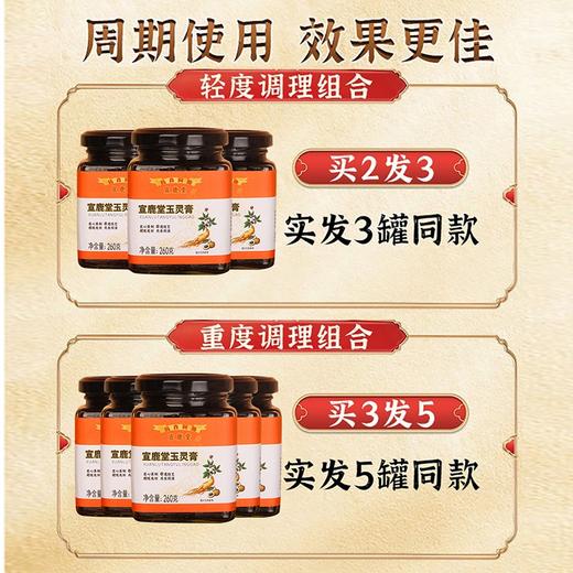 宣鹿堂玉灵膏萱鹿堂家正品西洋参气血调理养生膏宣鹿堂官方旗舰店 商品图4