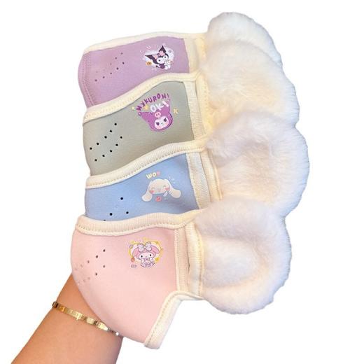 「9.9到手两个！护耳口罩」儿童口罩5到12岁护耳套罩一体男童女童保暖防风学生保暖加厚冬季配饰 商品图4