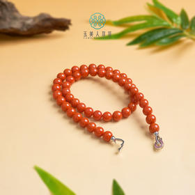 南红圆珠项链约9mm+