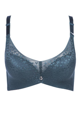 都市丽人内衣聚拢升杯中厚锁边布三排扣无钢圈3/4杯文胸LB01S7