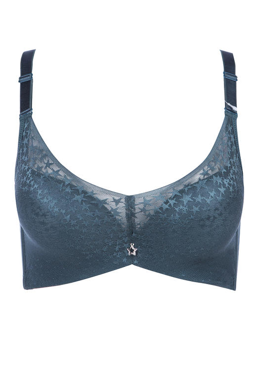 都市丽人内衣聚拢升杯中厚锁边布三排扣无钢圈3/4杯文胸LB01S7 商品图0