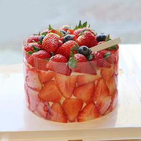 【草莓大满贯】4寸草莓自由超满足-草莓水果夹心生日蛋糕