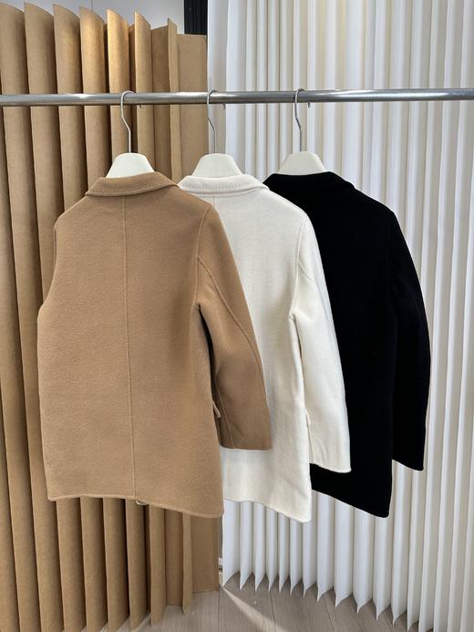 80%羊毛+20%羊绒❗️M*xM*ra同款💰6000+ 一折购！【双面呢短款羊毛西装外套】纯手工缝制羊毛大衣✅保暖舒适！贴身穿不扎人，手感超软糯！短款超百搭！穿十年都不会过时的款 商品图10