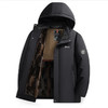 冬季石墨烯蓄热棉衣男中年可拆卸帽棉袄爸爸加绒保暖外套 商品缩略图4