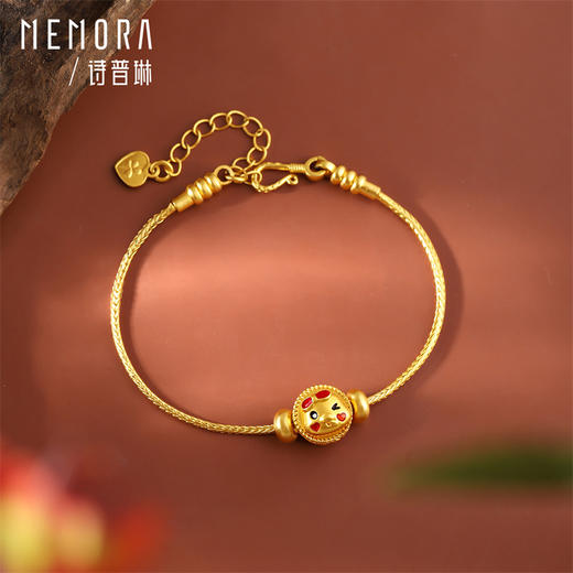 【积分抵值】萌蛇转运珠 黄金足金生肖蛇可爱转运珠宝宝礼物MEMORA诗普琳HP841101 商品图4