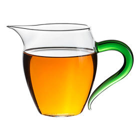 雅集茶具龙胆公道杯360ml（宝蓝把）