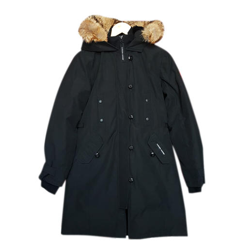 【95新】Canada Goose加拿大鹅2506L黑色Kensington修身款派克大衣连帽羽绒服100125NJS03 现售价：3200 商品图0