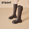 星期六时尚百搭厚底长筒靴SSC3117626 商品缩略图3