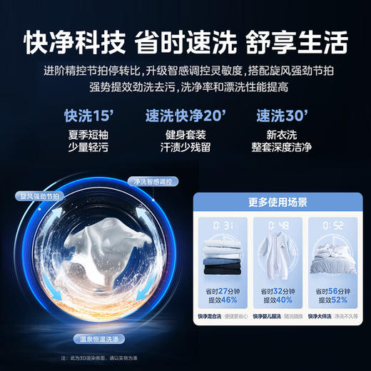 美的（Midea）滚筒10公斤洗烘一体洗衣机_MD100V58WT 商品图2