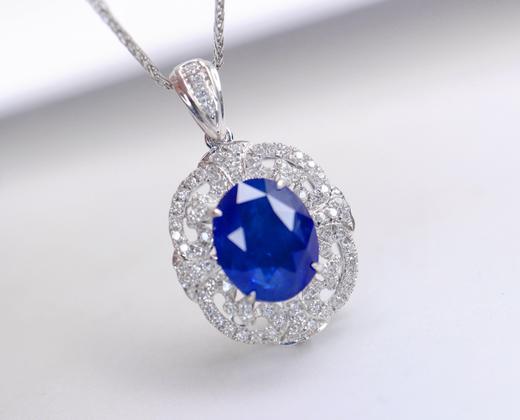 2.8ct刻面蓝宝石吊坠 商品图2
