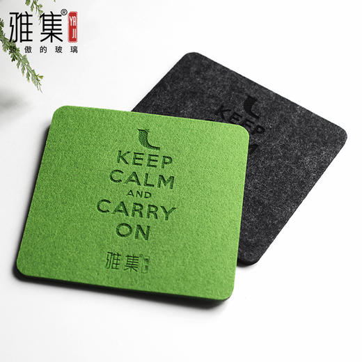 雅集零配毛毡壶垫14*14cm（果绿） 商品图3