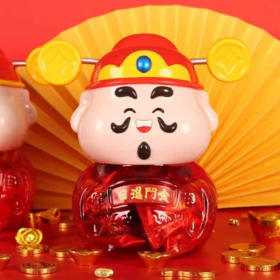 财神爷储钱罐什锦糖礼盒208g