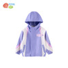 贝贝怡【户外运动】女童外套25春夏新款运动休闲防污防风连帽儿童夹克ZB1ES041 商品缩略图7