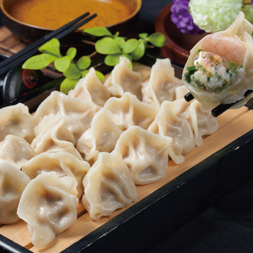 有机虾仁黄瓜水饺260g/袋(12只)*3 有机猪肉虾仁韭菜水饺260g/（12只）*3 商品图6