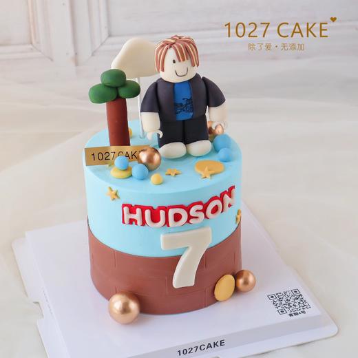 1027CAKE | 乐高积木  翻糖装饰  roblox蛋糕（图为5寸加高） 商品图1