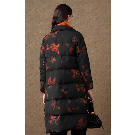 乔万尼冬季新品羽绒服90白鸭绒高克重中长款保暖EI4T602 商品图4