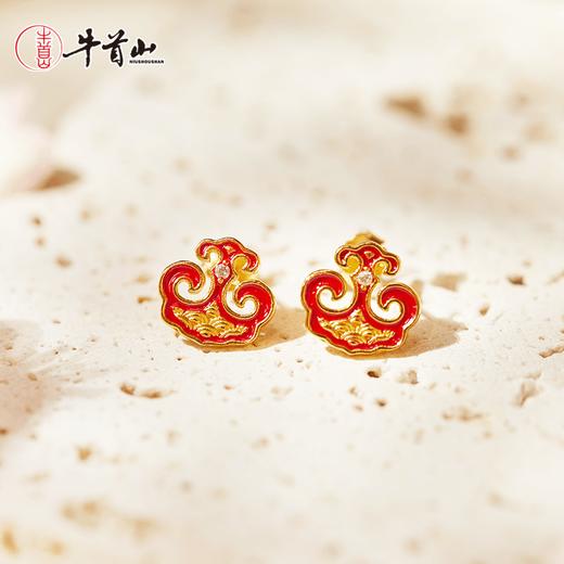 牛首山如意系列饰品足金项链红绳大量耳坠耳钉本命年礼物送女友 商品图1