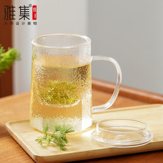 雅集玻璃杯锤纹筑茗杯550ml 商品图2