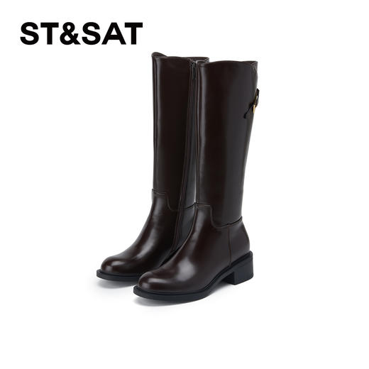 【绒里可选】星期六经典百搭显瘦长筒骑士靴 SSC4117673/SSC4119695 商品图5