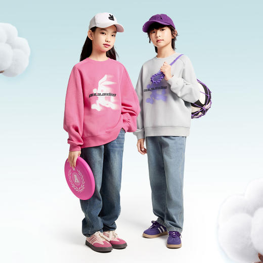 男女童圆领长袖卫衣春季新款安奈儿童装EM511021 商品图2