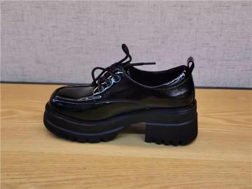 行春季新款正品真皮时尚潮流舒适厚底圆头女单皮鞋22130005 商品图3