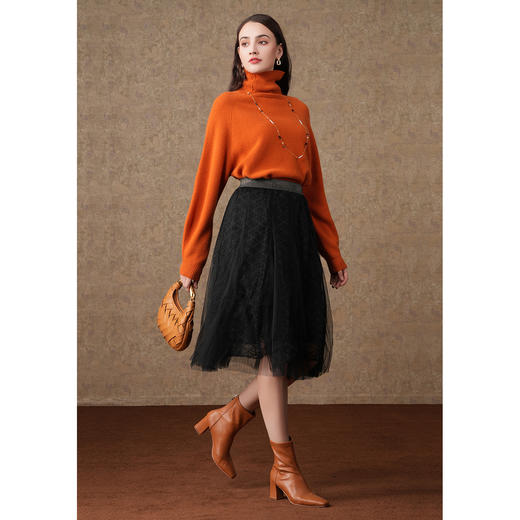 乔万尼网纱半身裙a字半裙百搭减龄设计ET4D021 商品图1