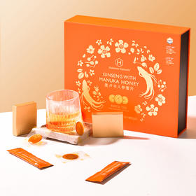 【新鲜市集】 荷塔威麦卢卡蜂蜜人参蜜片独立小包装长白山人参即食泡水12小盒