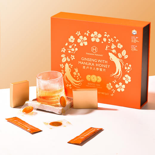 【新鲜市集】 荷塔威麦卢卡蜂蜜人参蜜片独立小包装长白山人参即食泡水12小盒 商品图0