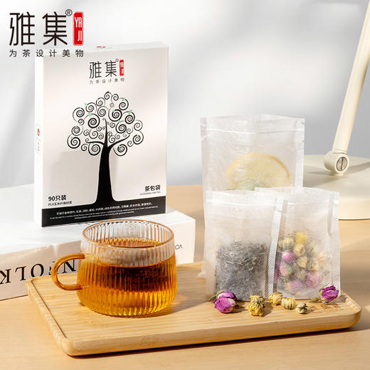 雅集食品级玉米纤维茶包袋组合装（隐藏抽线款-90个） 商品图1