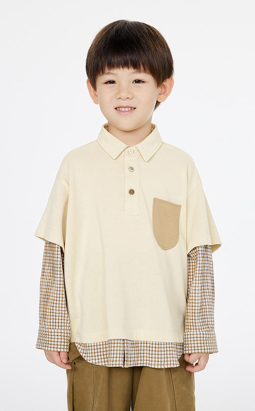 jnby   25年春款  长袖polo杉   1P1110670 商品图5