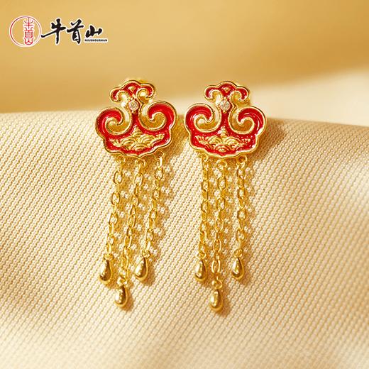 牛首山如意系列饰品足金项链红绳大量耳坠耳钉本命年礼物送女友 商品图4