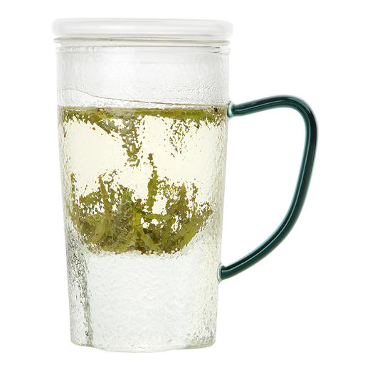 雅集玻璃杯颜觉杯500ml（苏窗/石绿把） 商品图0