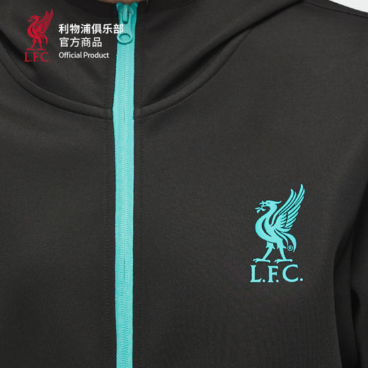 【官方正版】利物浦俱乐部 | 黑绿运动外套足球迷休闲训练夹克 商品图4