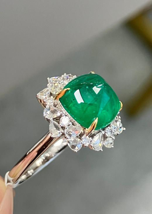 4.2ct糖塔祖母绿戒指 商品图2