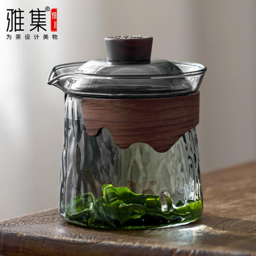 雅集茶具防烫沧海盖碗350ml（烟灰） 商品图3