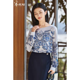 剩S/L 米思阳2026春季新款原创定位花设计长袖衬衫独特漂亮小衫上衣5357