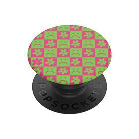 【POPGRIP泡泡骚】撞色棋盘 手机粘贴式气囊支架 Graphic平面系列