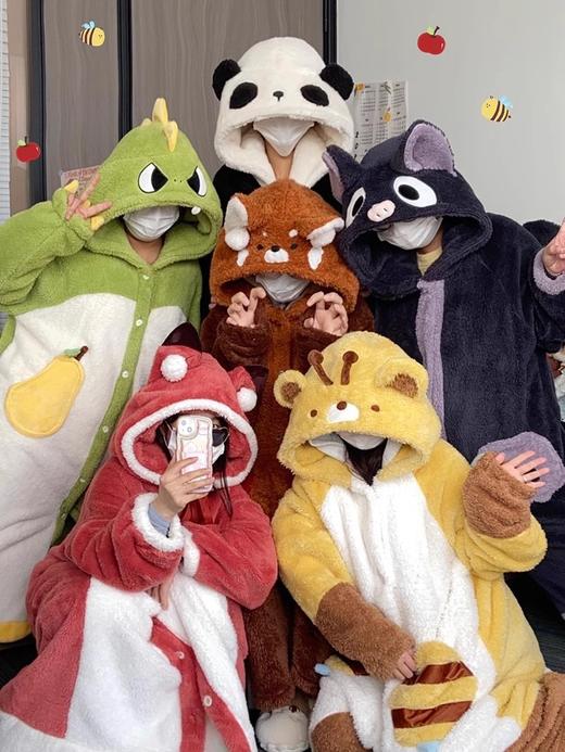 【冬季珊瑚绒睡衣】加厚加绒 冬天睡袍长款 学生闺蜜法兰绒浴袍 家居服  商品图1